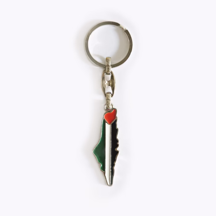 Filistin Haritası Metal Anahtarlık